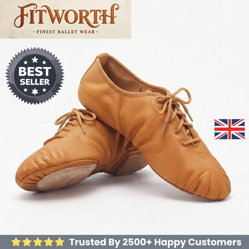 Fitworth jazz dance shoes - dance, tan